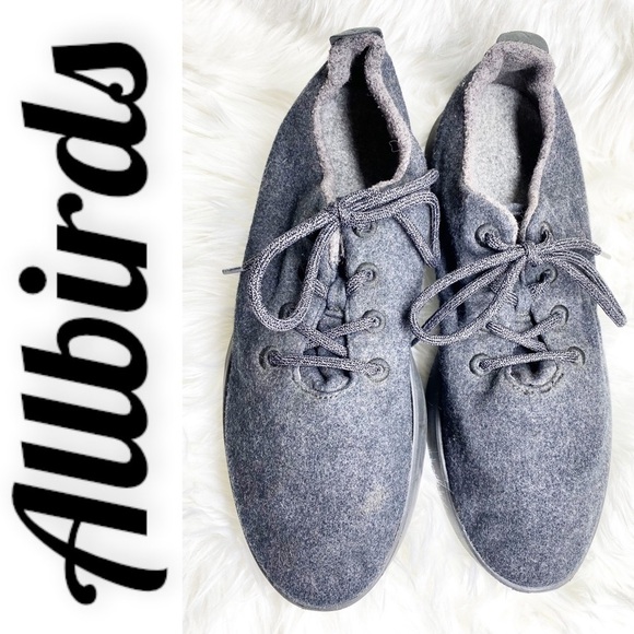 ALLBIRDS The Wool Runners Lace Up Sneaker Gray, Size 13 - Picture 8 of 9